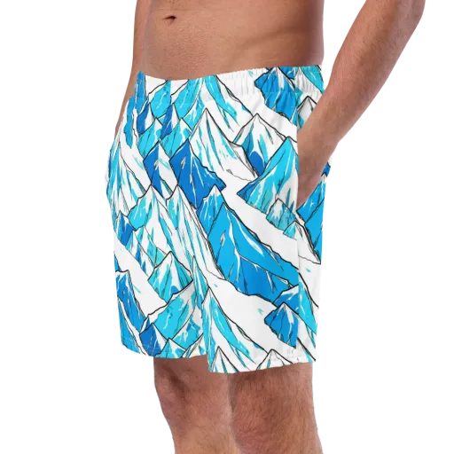 Arctic Ink on a Swim Trunks