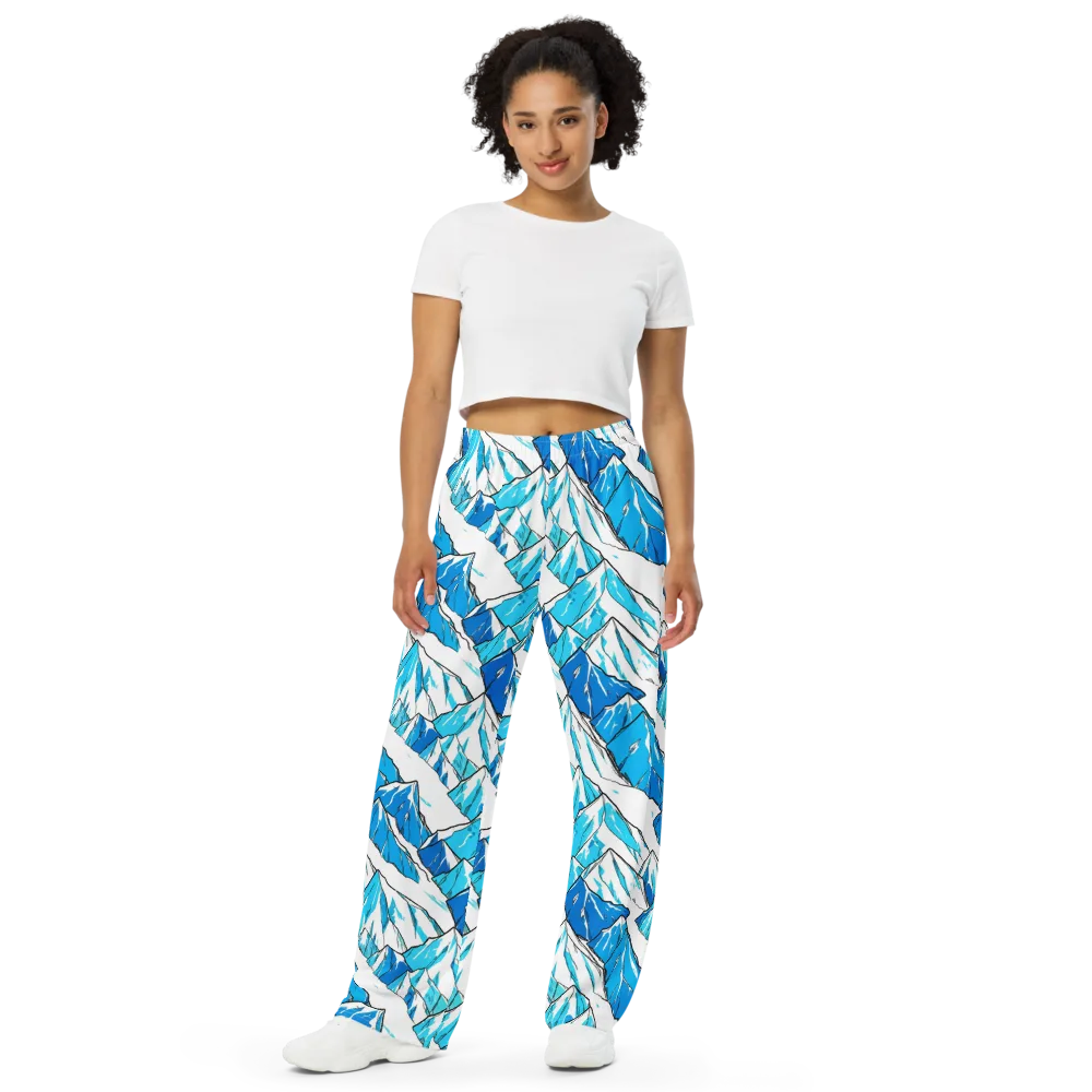 Arctic Ink on Wide-Leg Pants — Front