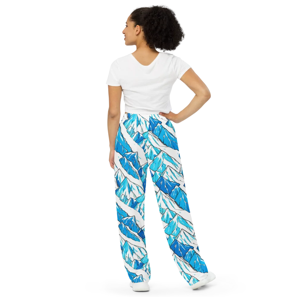 Arctic Ink on Wide-Leg Pants — Back