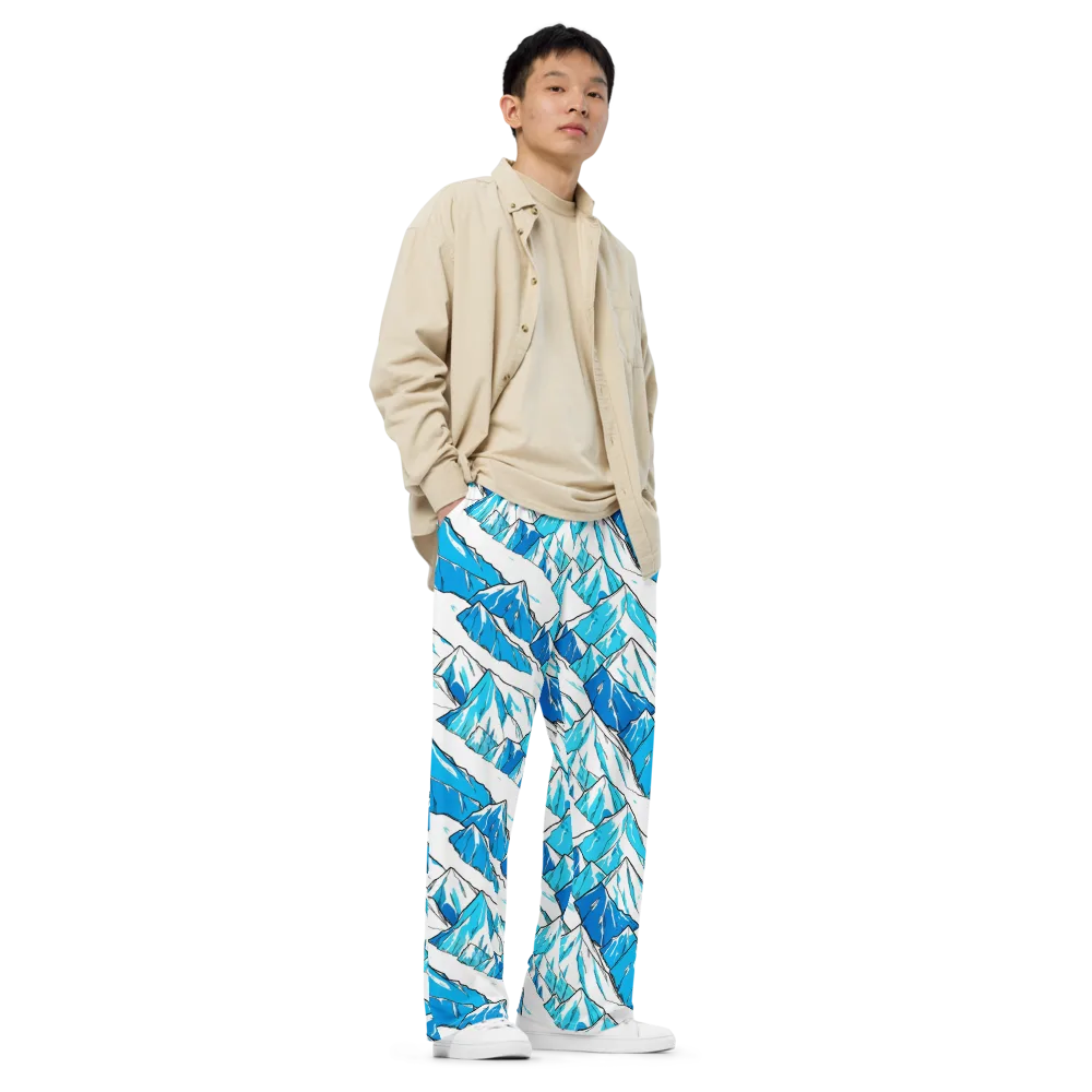 Arctic Ink on Wide-Leg Pants — Right Front