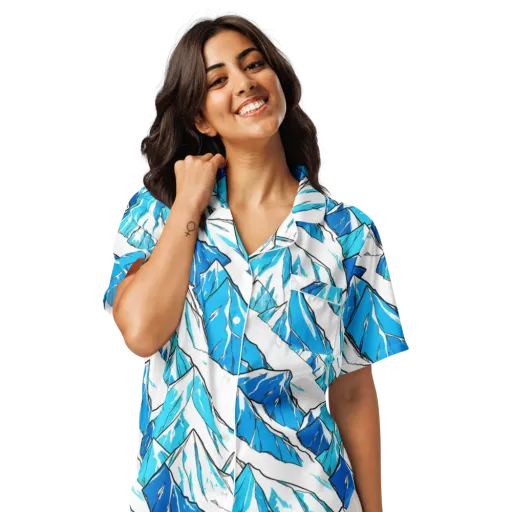 Arctic Ink on a Women's Short Sleeve Pajama Top