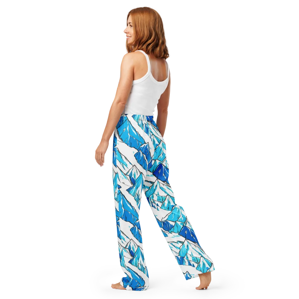 Arctic Ink on Women's Pajama Pants — Back