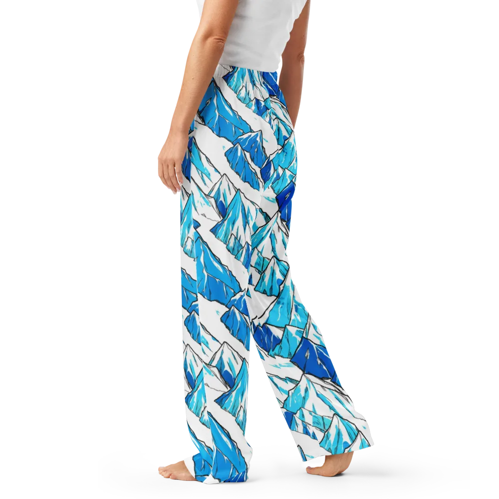 Arctic Ink on Women's Pajama Pants — Left