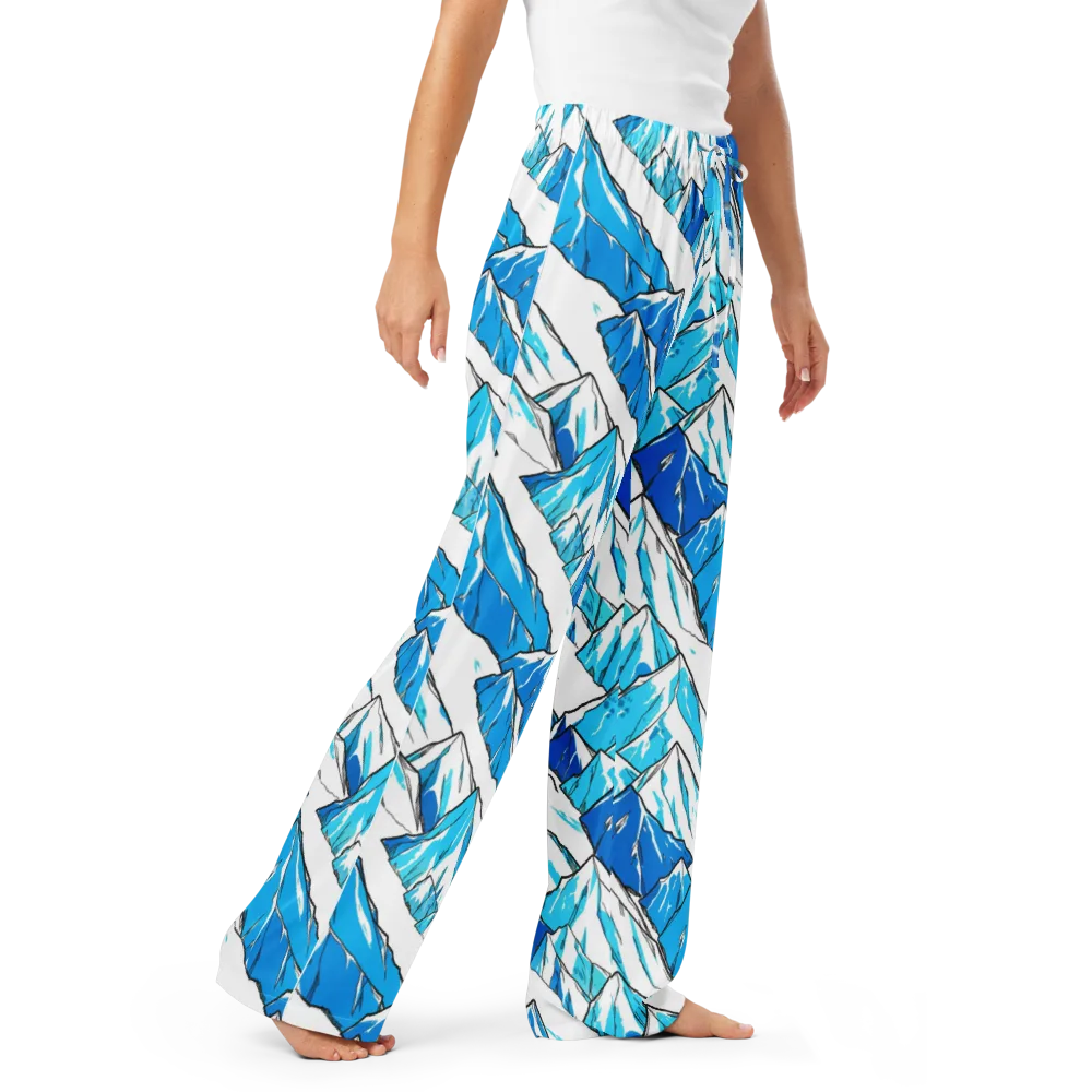 Arctic Ink on Women's Pajama Pants — Right Front