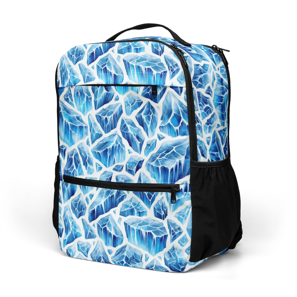 Glacial Mosaic on Utility Backpack — Left Front