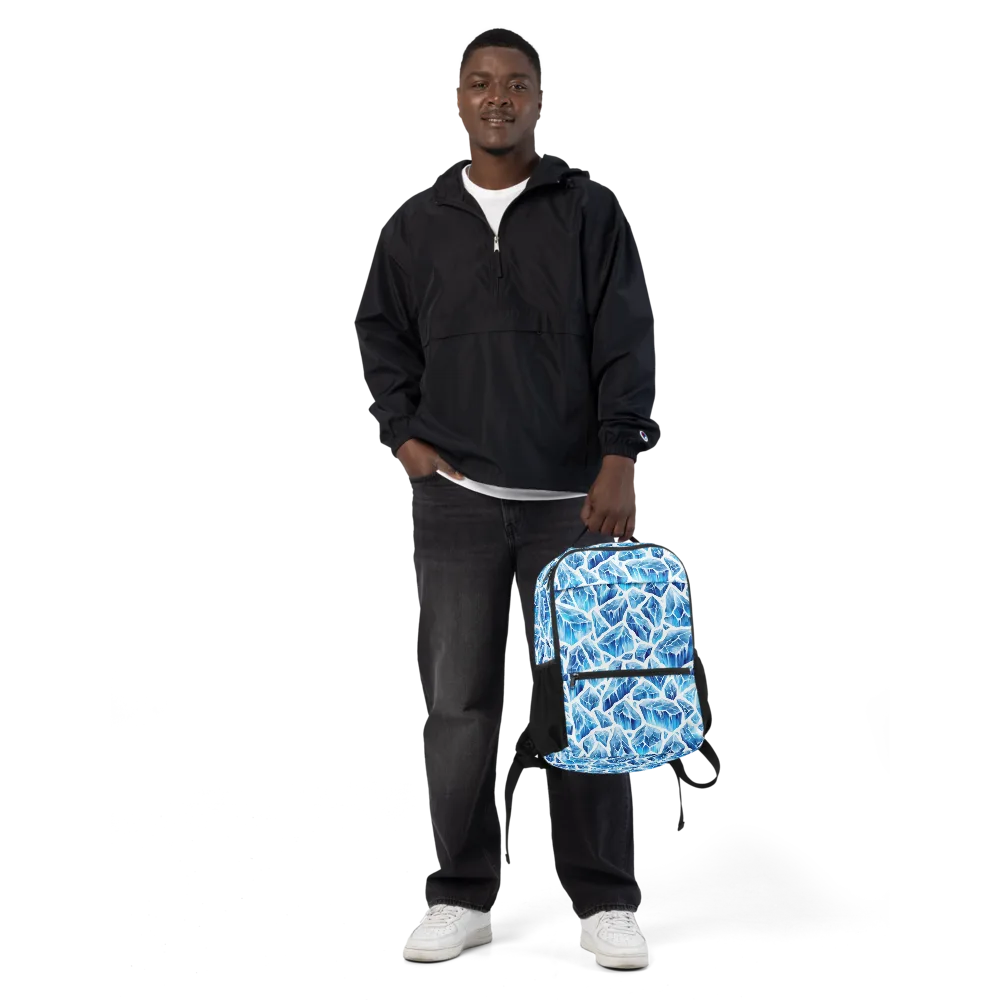 Glacial Mosaic on Utility Backpack — Front