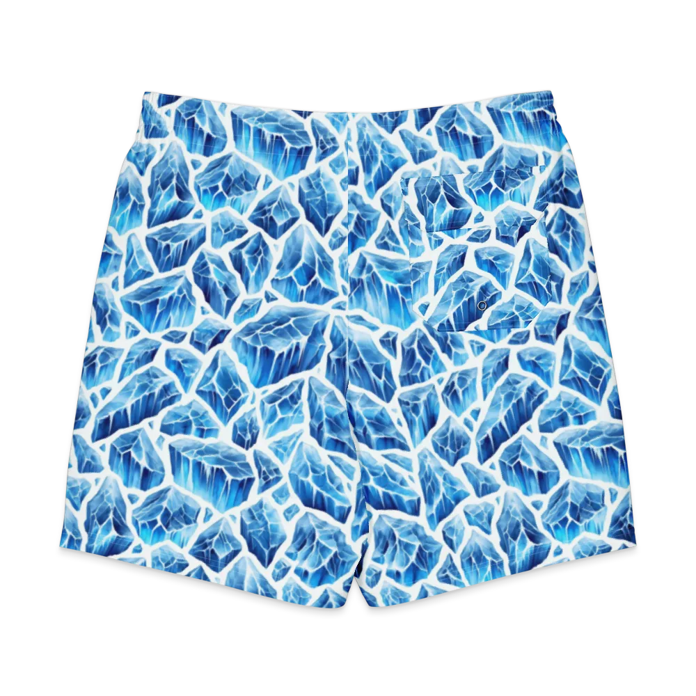 Glacial Mosaic on Men's Board Shorts — Back