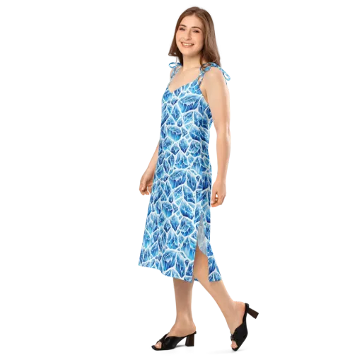 Glacial Mosaic on a Slip Dress
