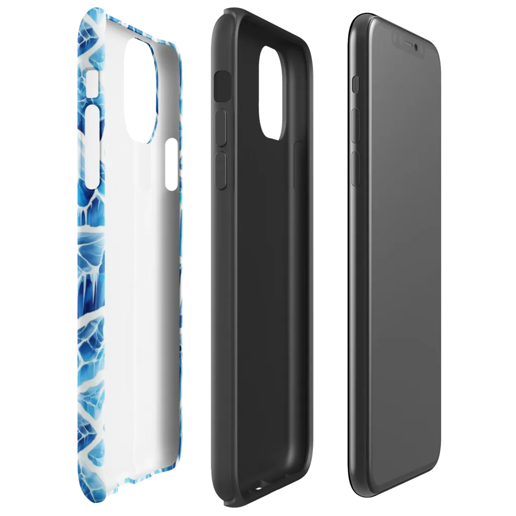 Glacial Mosaic on Tough Case for iPhone® — Right