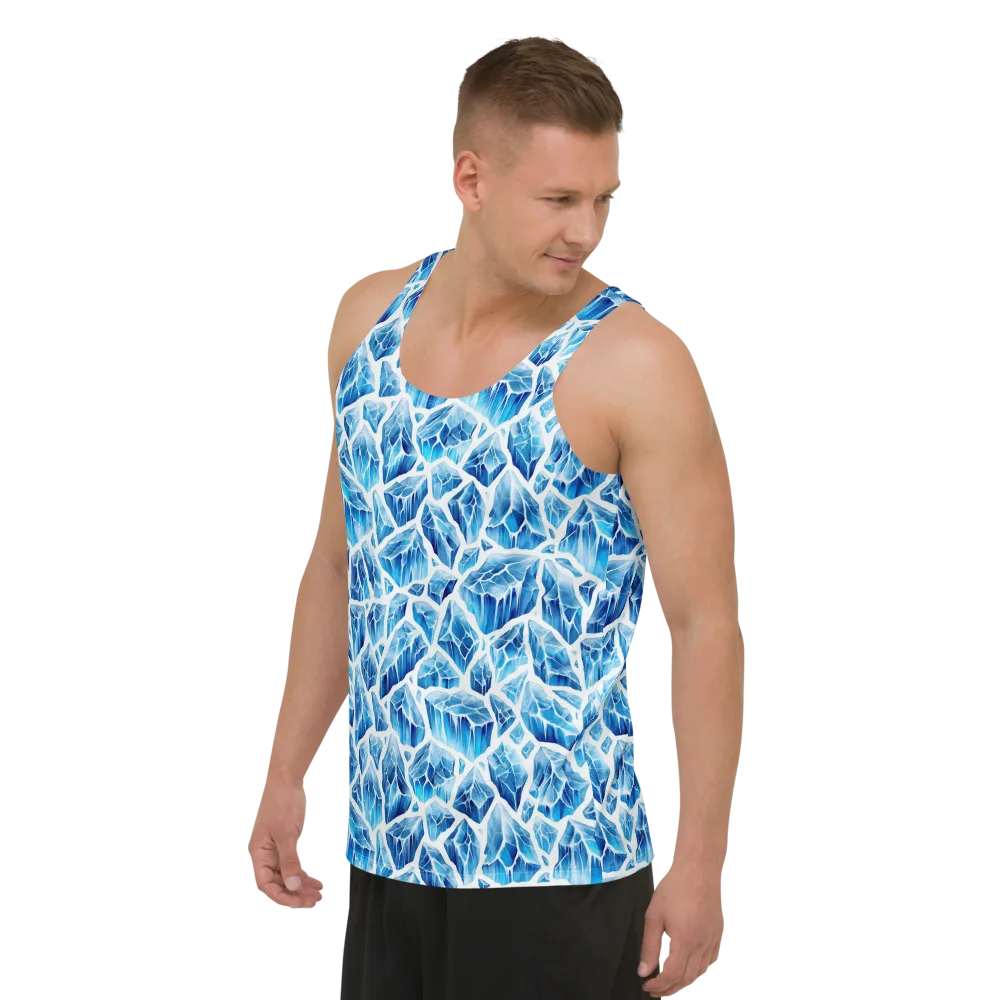 Glacial Mosaic on Men's Tank Top — Left Front