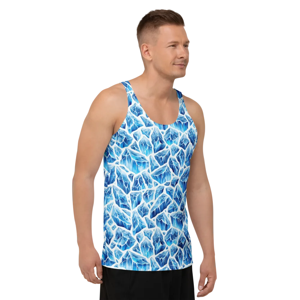 Glacial Mosaic on Men's Tank Top — Right Front