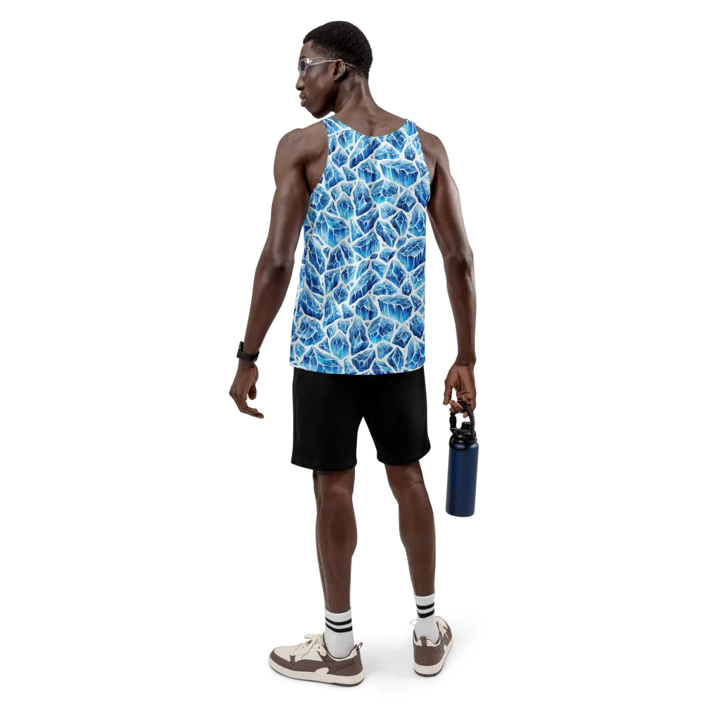 Glacial Mosaic on Men's Tank Top — Back