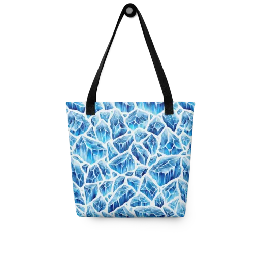 Glacial Mosaic on a Tote Bag
