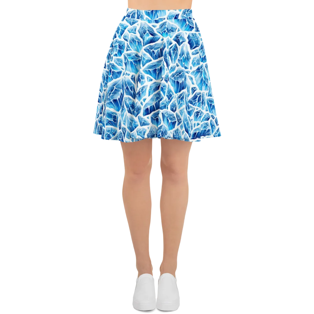 Glacial Mosaic on Skater Skirt — Front