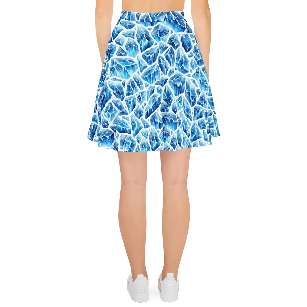 Glacial Mosaic on Skater Skirt — Back