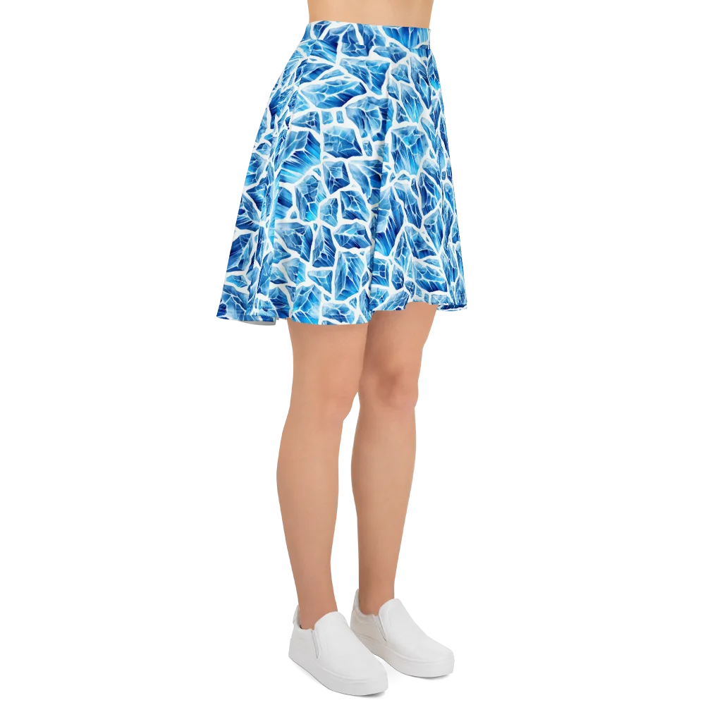 Glacial Mosaic on Skater Skirt — Right