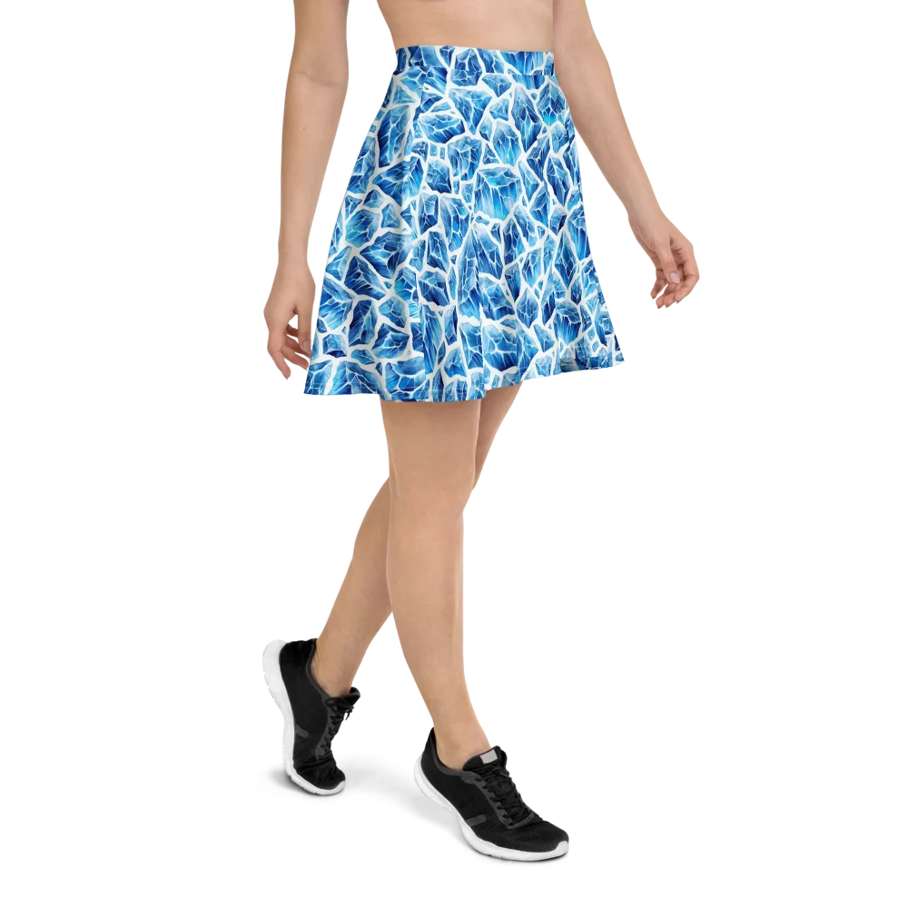Glacial Mosaic on Skater Skirt — Right