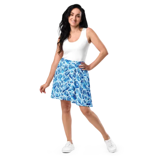 Glacial Mosaic on a Skater Skirt