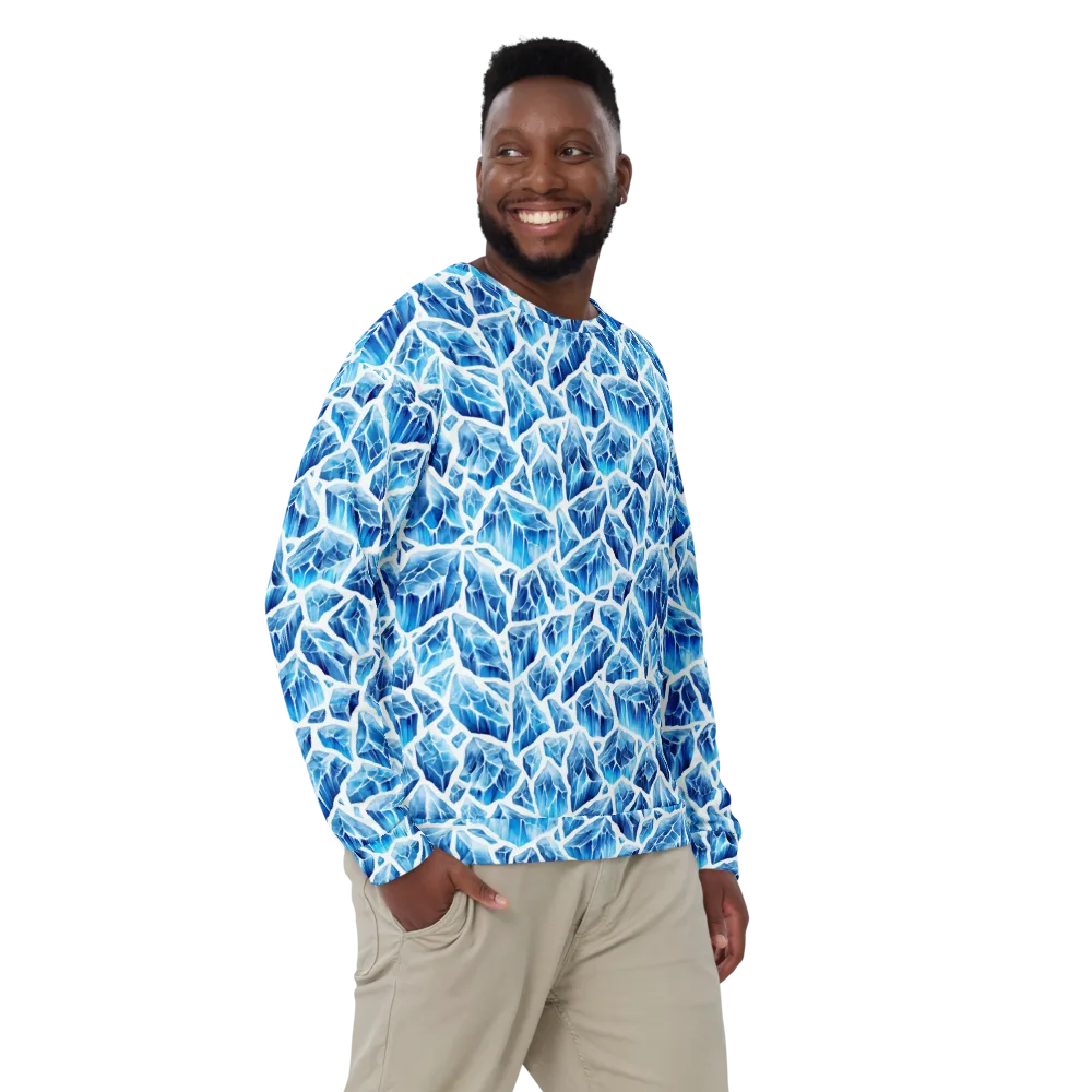 Glacial Mosaic on Sweatshirt — Front