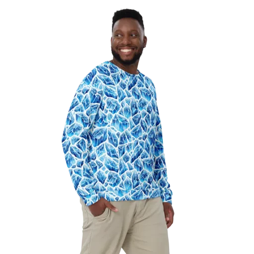 Glacial Mosaic on a Sweatshirt