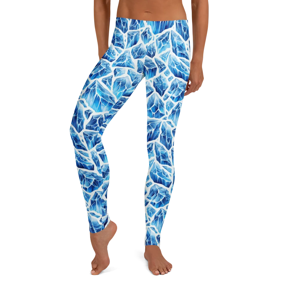 Glacial Mosaic on Leggings — Front