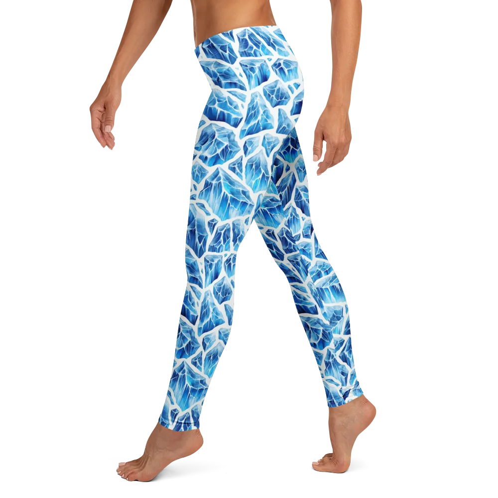 Glacial Mosaic on Leggings — Left