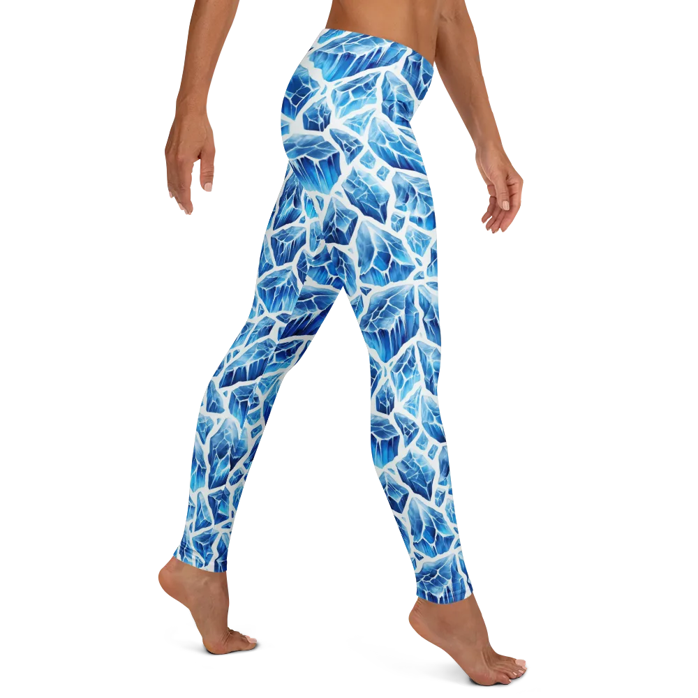 Glacial Mosaic on Leggings — Right