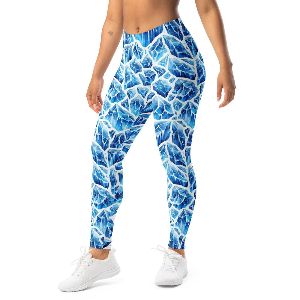 Glacial Mosaic on Leggings — Left Front