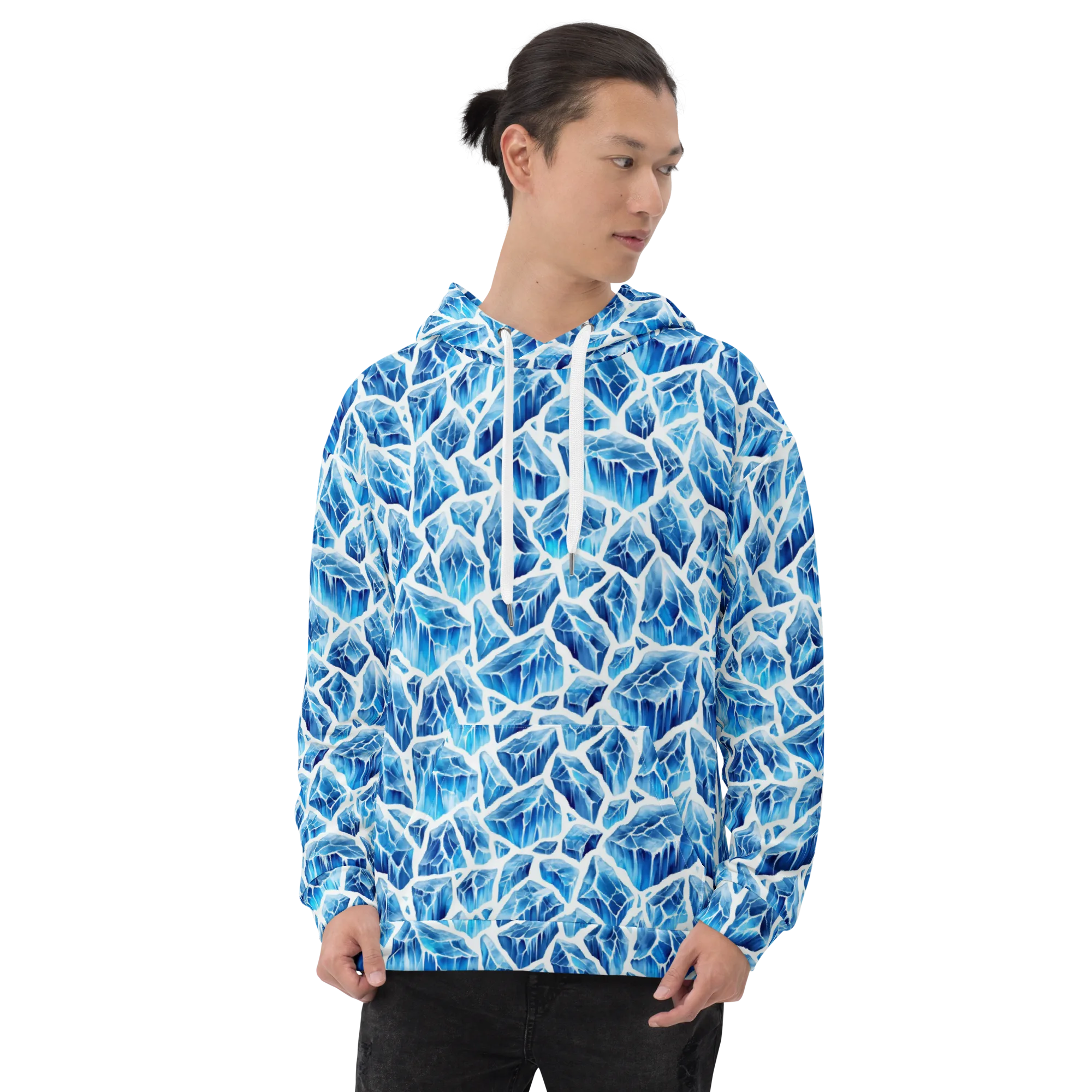 Glacial Mosaic on Hoodie — Front