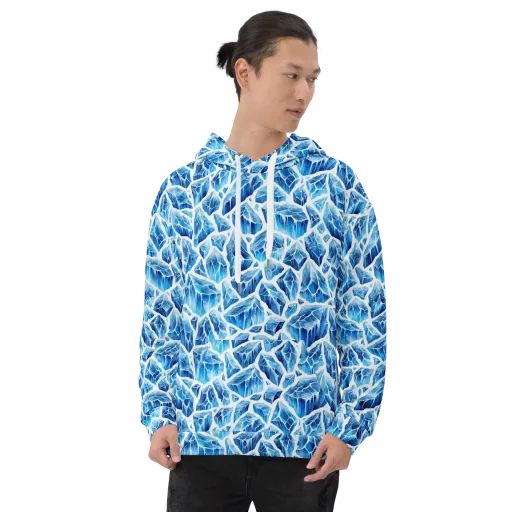 Glacial Mosaic on a Hoodie