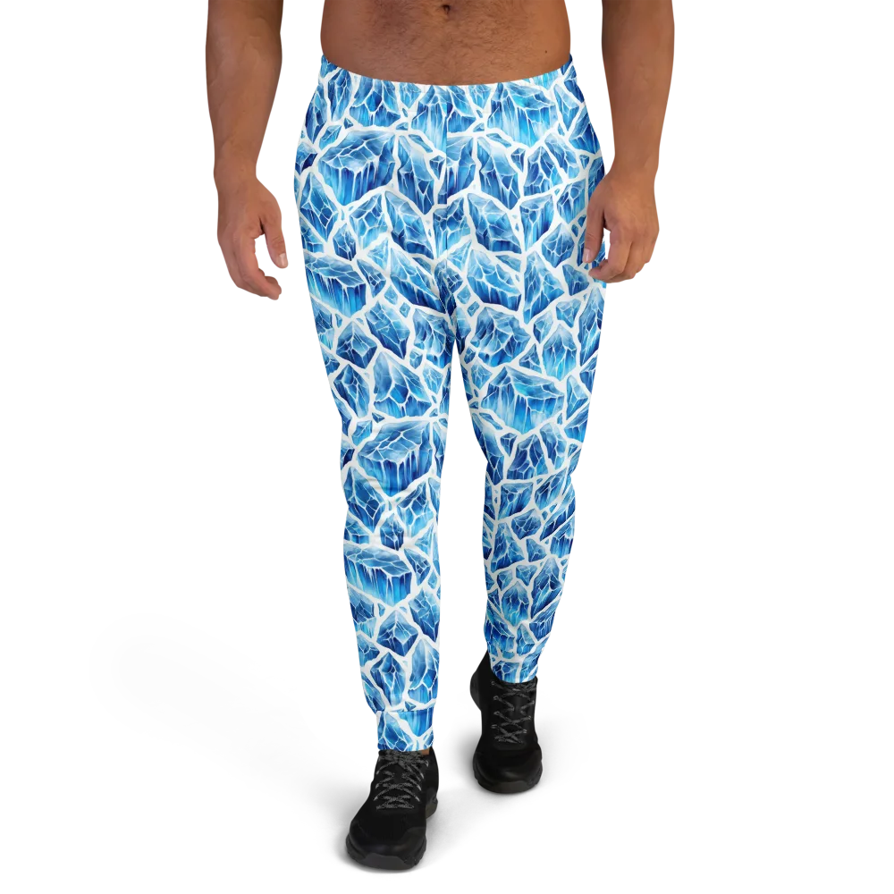 Glacial Mosaic on Men's Joggers — Front