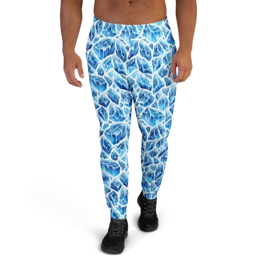 Glacial Mosaic on a Men's Joggers