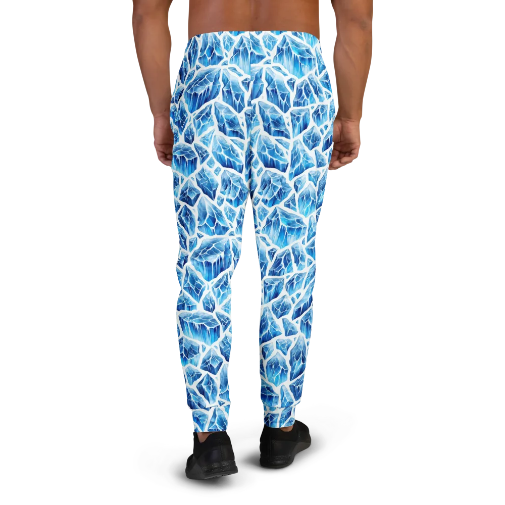 Glacial Mosaic on Men's Joggers — Back