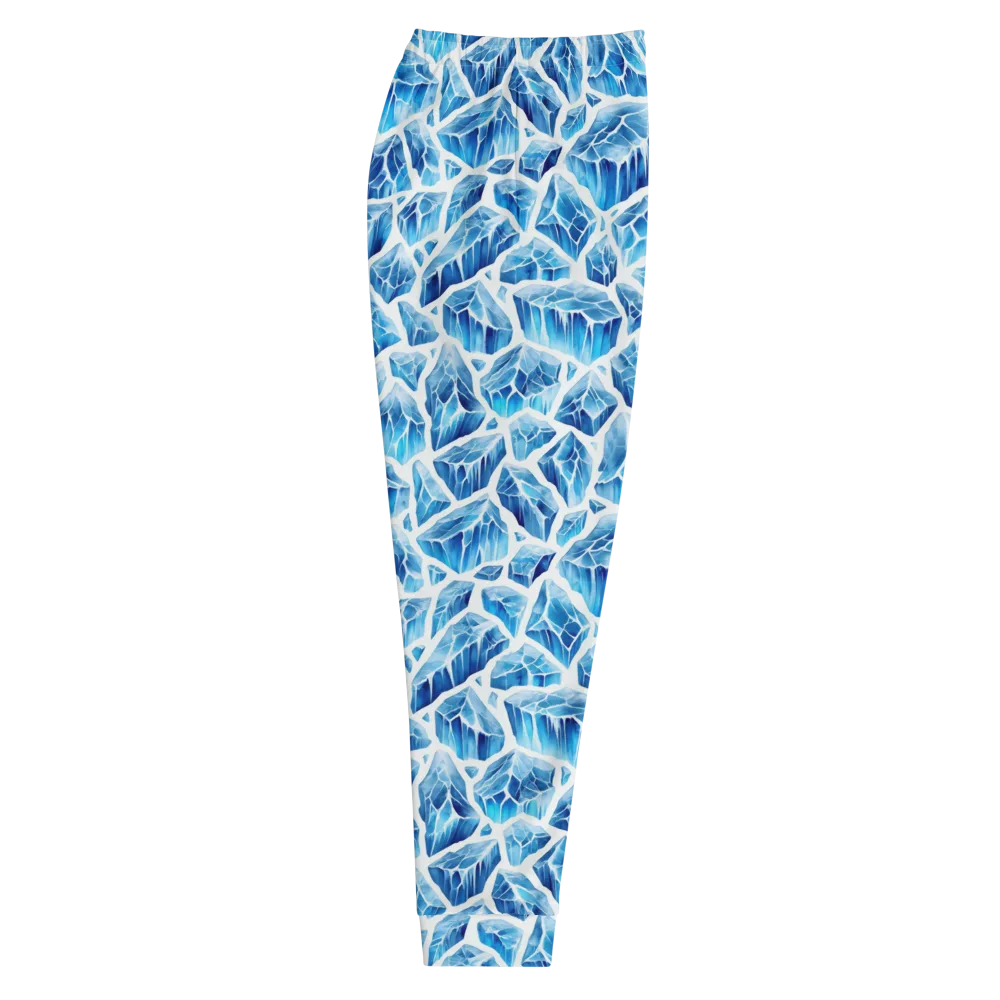 Glacial Mosaic on Men's Joggers — Right