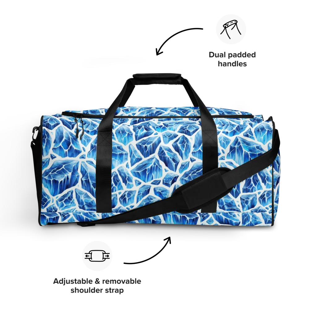 Glacial Mosaic on Duffle Bag — Front