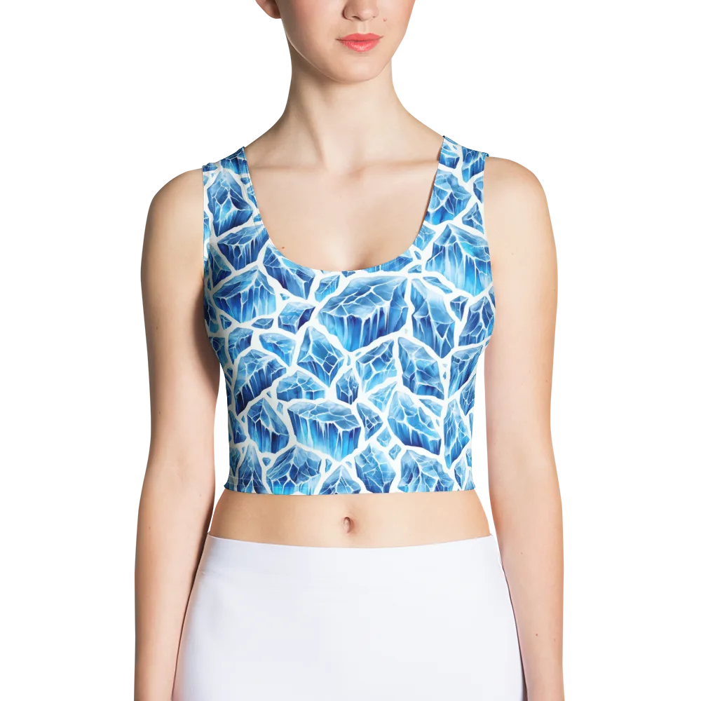 Glacial Mosaic on Crop Top — Front
