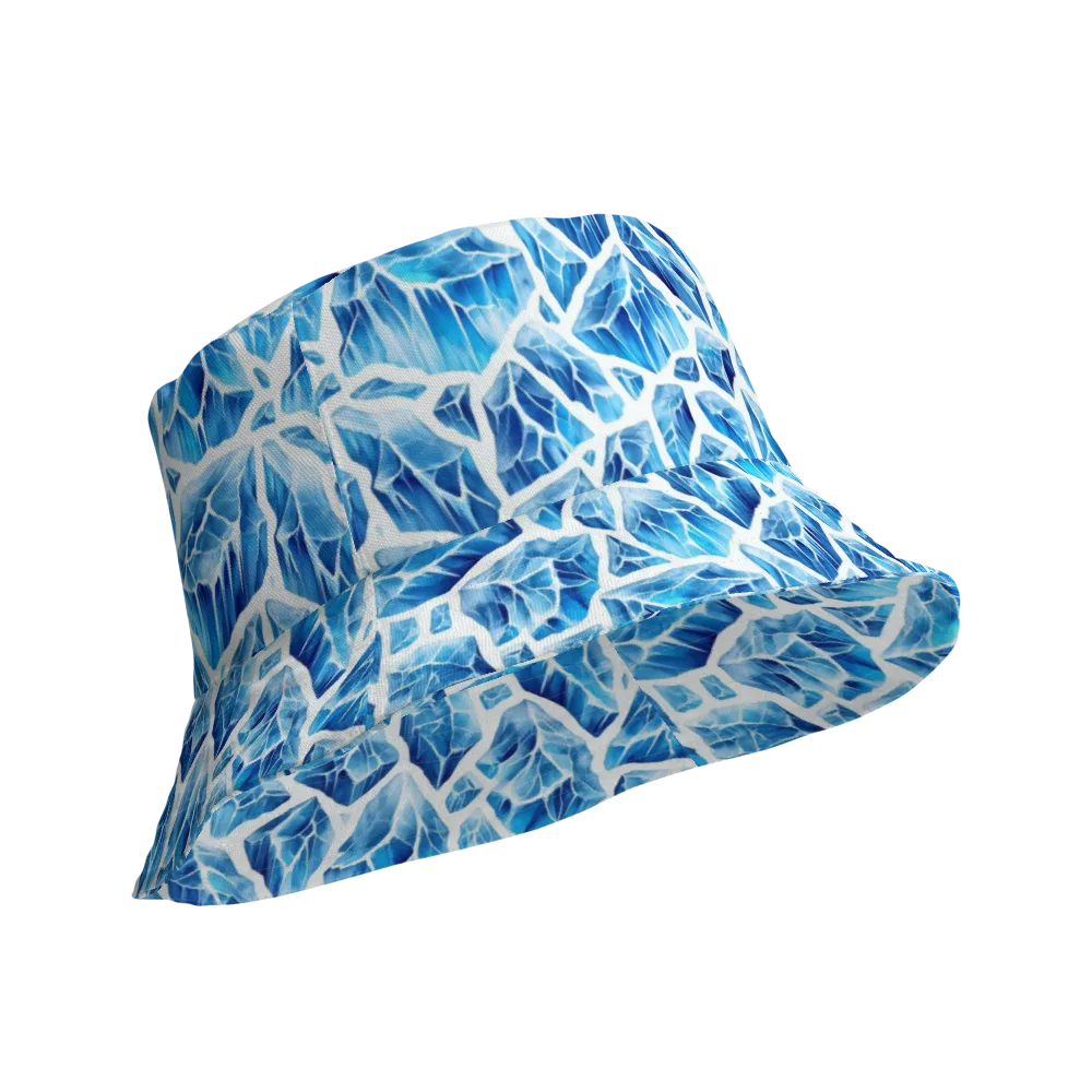 Glacial Mosaic on Reversible Bucket Hat — Product details Outside