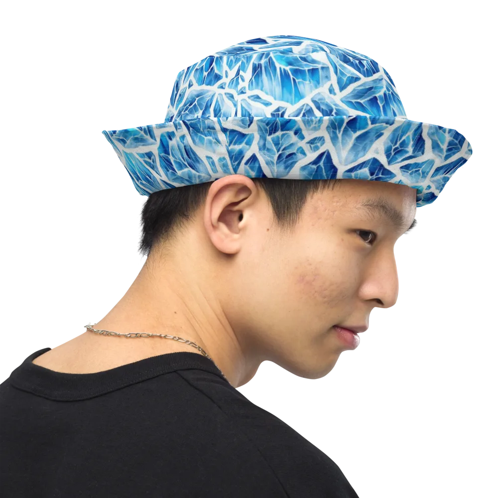 Glacial Mosaic on Reversible Bucket Hat — Right Outside
