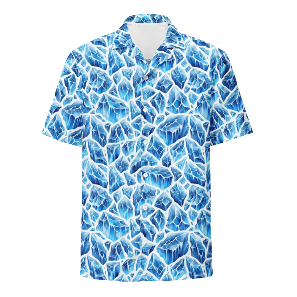 Glacial Mosaic on Button Shirt — Front