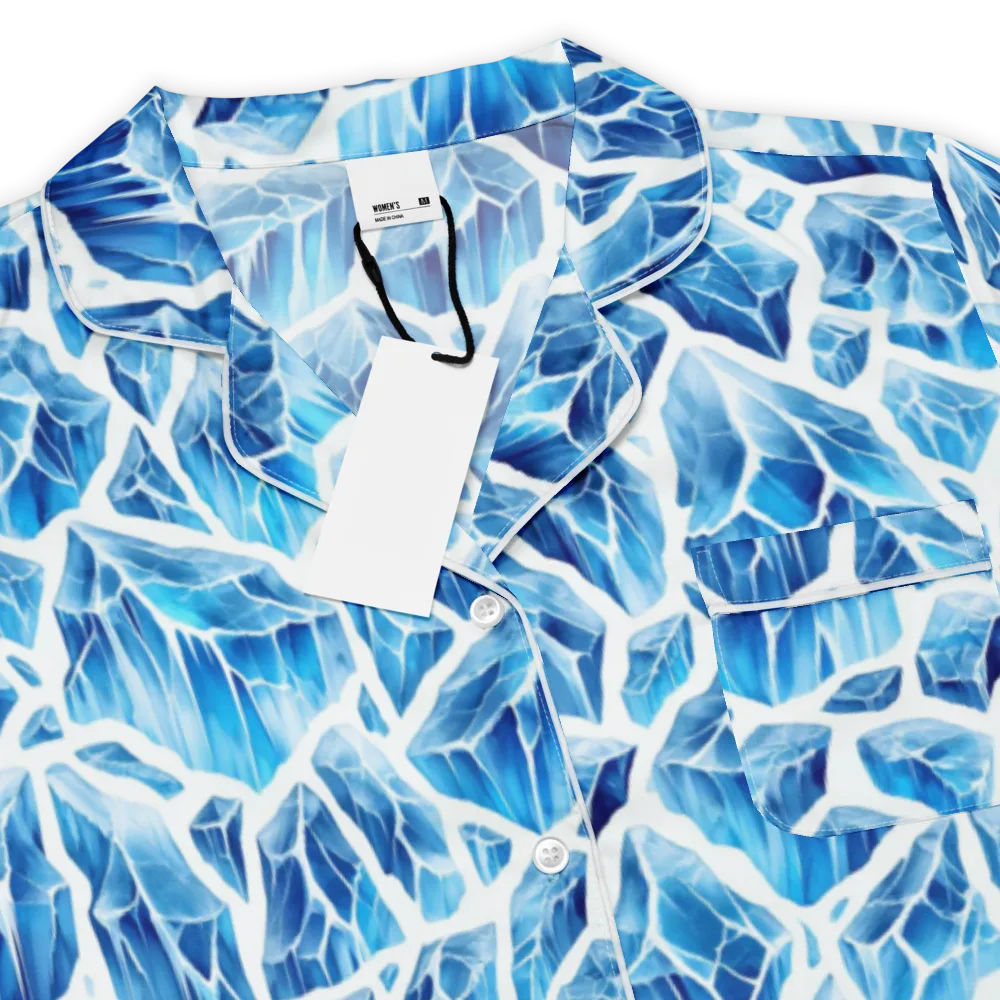 Glacial Mosaic on Women's Short Sleeve Pajama Top — Product details