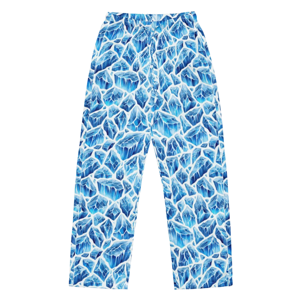 Glacial Mosaic on Women's Pajama Pants — Front