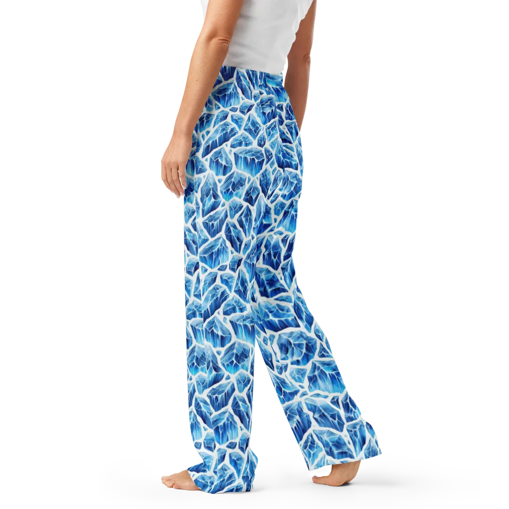 Glacial Mosaic on Women's Pajama Pants — Left