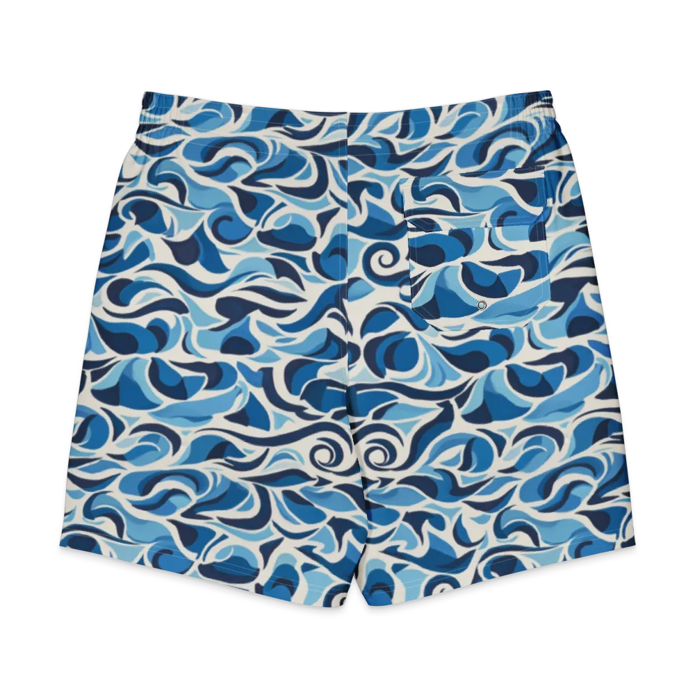 Azure Sway on Men's Board Shorts — Back