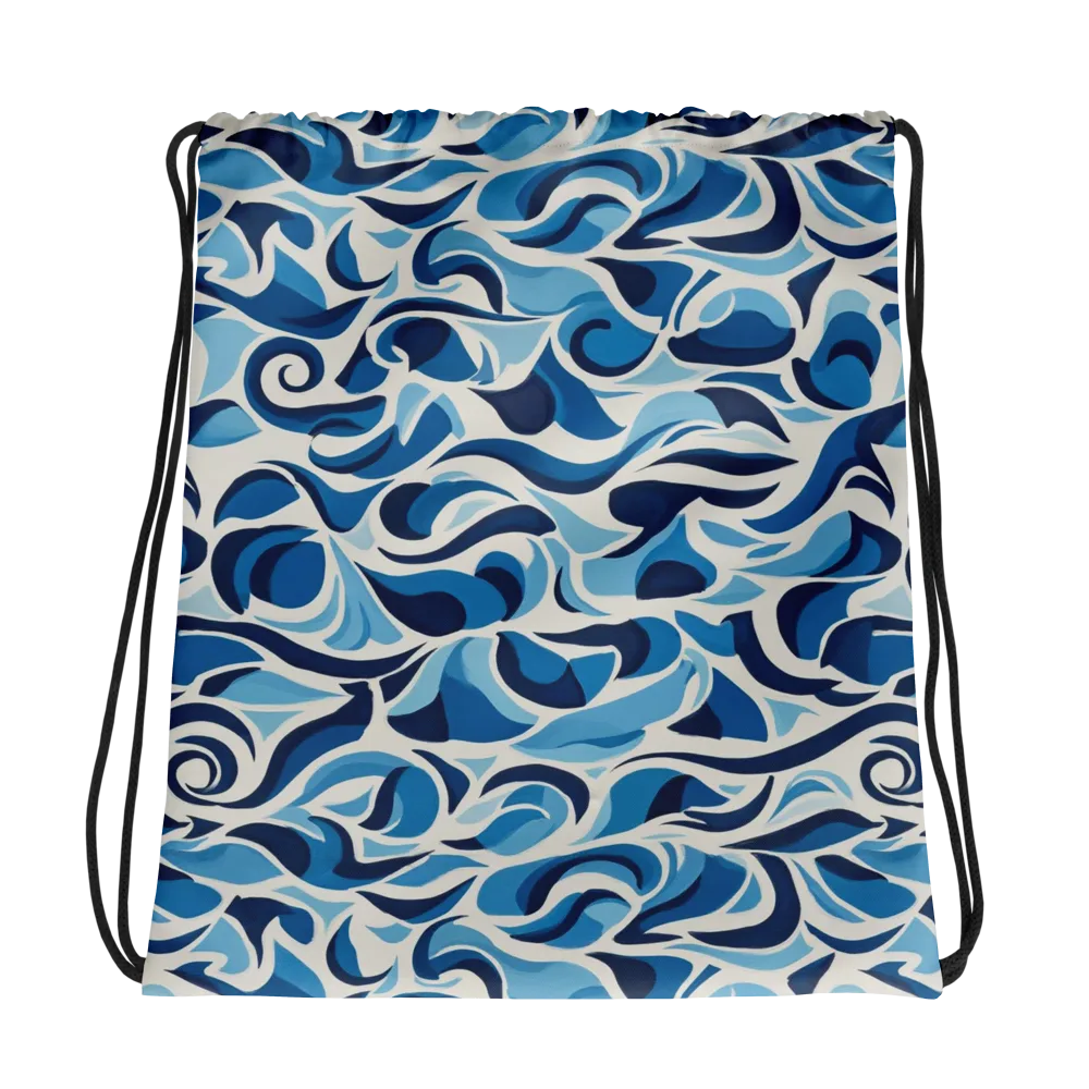 Azure Sway on Drawstring Bag — Photo