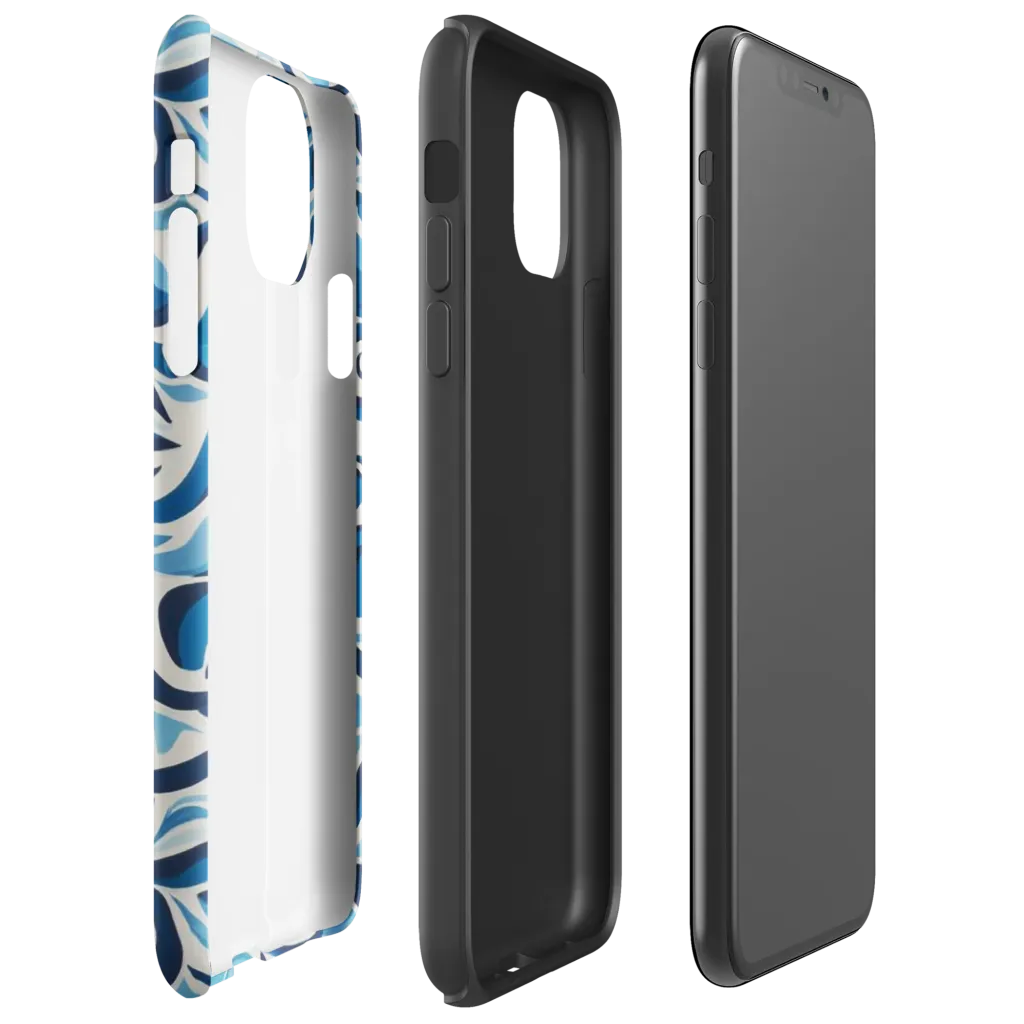 Azure Sway on Tough Case for iPhone® — Right