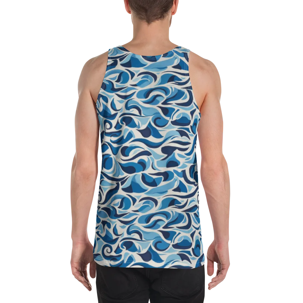 Azure Sway on Men's Tank Top — Back