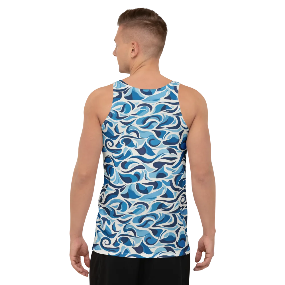 Azure Sway on Men's Tank Top — Back