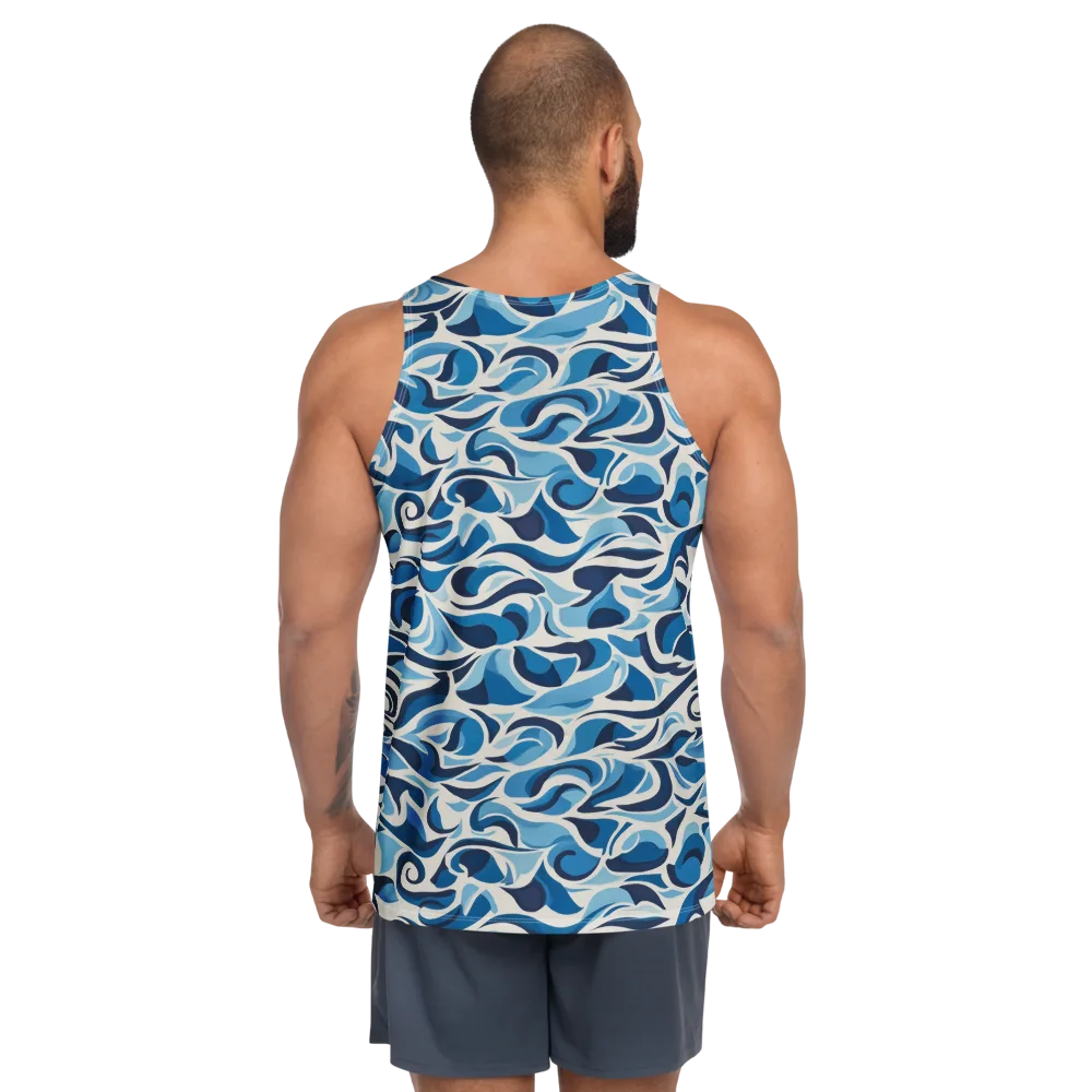 Azure Sway on Men's Tank Top — Back