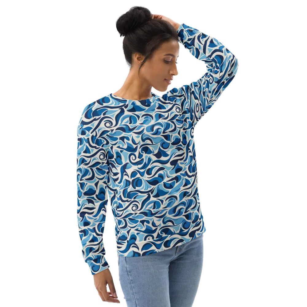 Azure Sway on Sweatshirt — Right Front