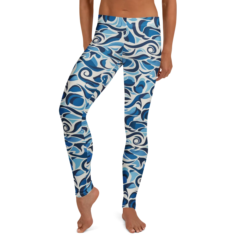 Azure Sway on Leggings — Front